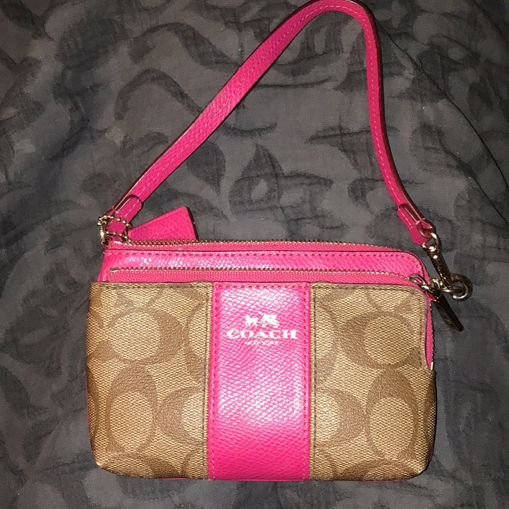 Coach Pink and Tan Women's Bag
